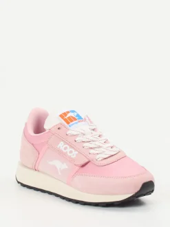 Kangaroos – Sneaker aus Textil und Veloursleder rosa