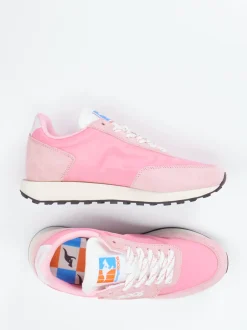 Kangaroos – Sneaker aus Textil und Veloursleder rosa