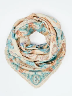 Katherina Loretta – Dreieckstuch aus Viskose mit Blumenprint