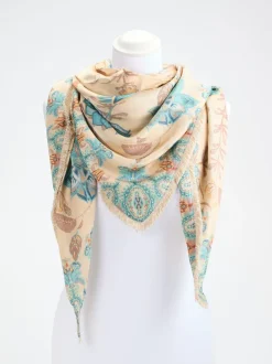 Katherina Loretta – Dreieckstuch aus Viskose mit Blumenprint