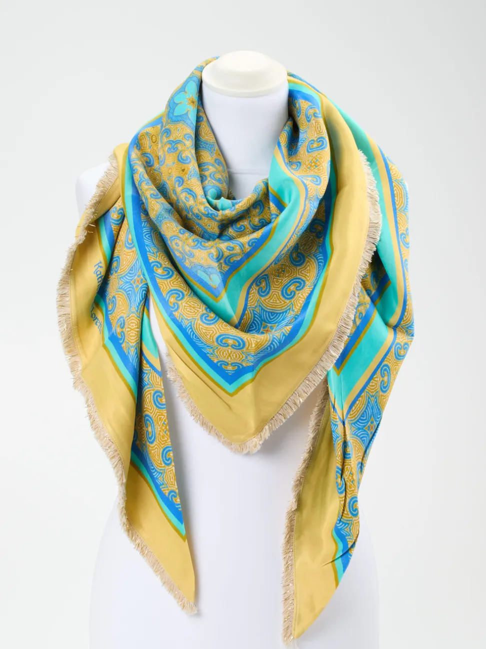 Katherina Loretta – Halstuch aus Viskose mit Ornamentprint