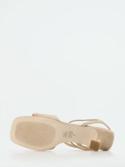 Kennel & Schmenger – Abendsandalen aus Veloursleder Beige