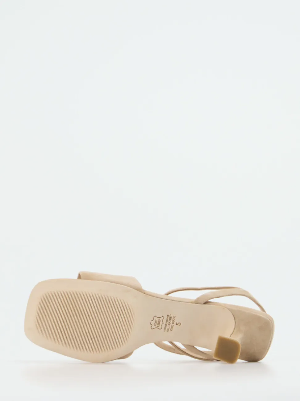 Kennel & Schmenger – Abendsandalen aus Veloursleder Beige