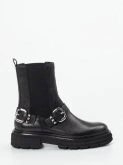 Kennel & Schmenger – Biker Boots aus Kalbleder schwarz