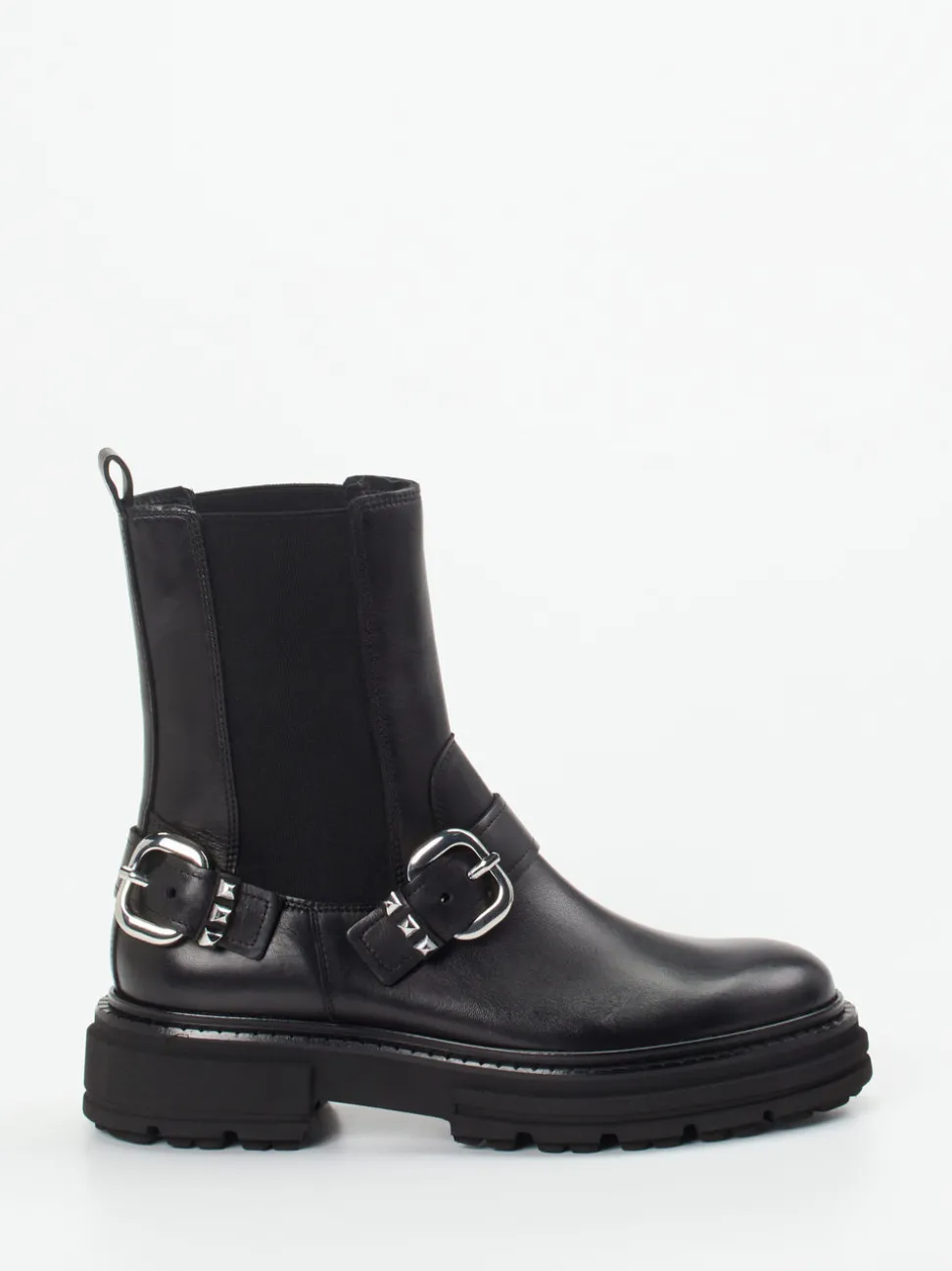 Kennel & Schmenger – Biker Boots aus Kalbleder schwarz