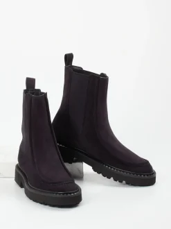 Kennel & Schmenger – Chelsea Boots aus Veloursleder violett