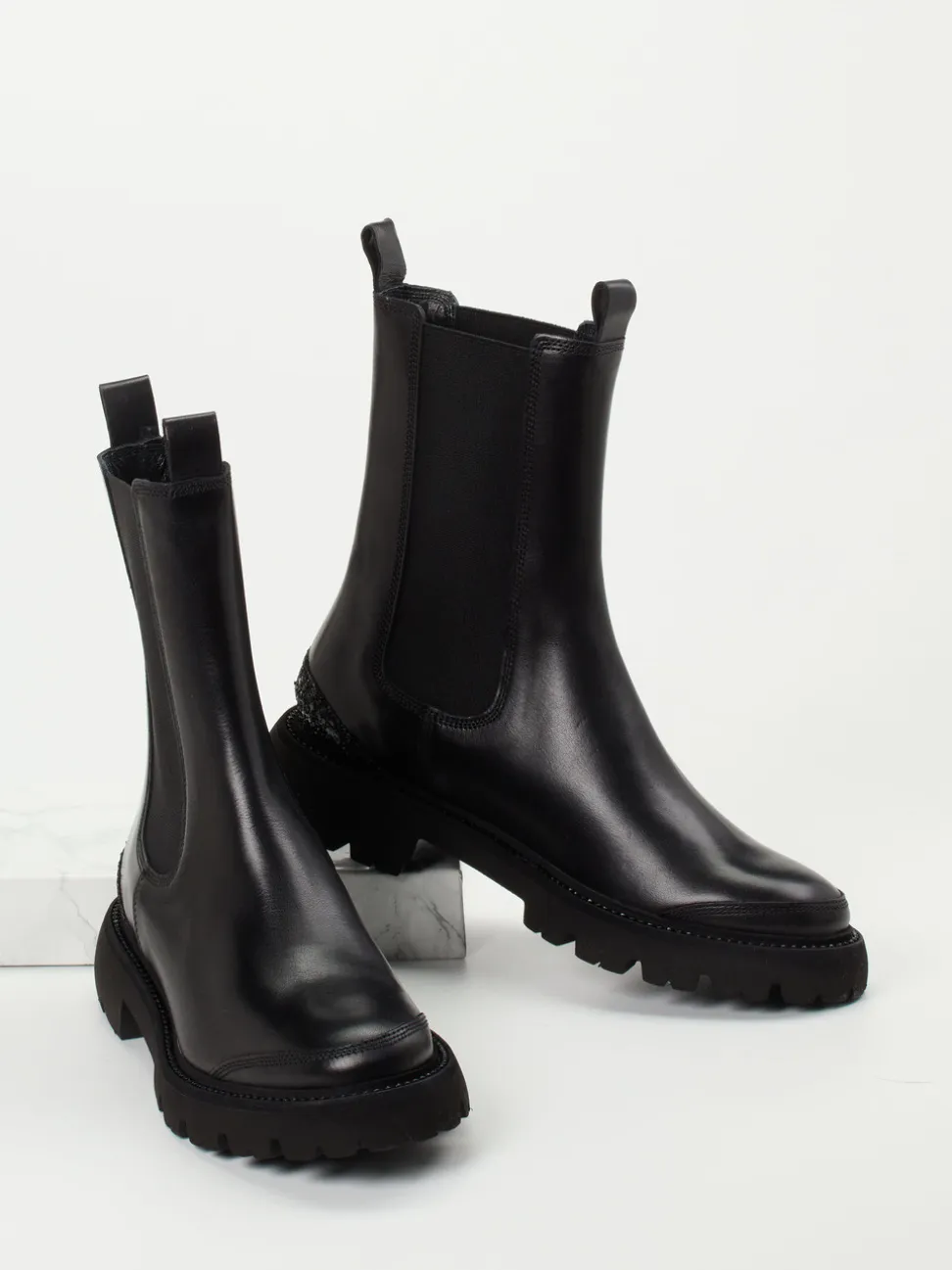 Kennel & Schmenger – Chelsea Boots aus Kalbleder Schwarz