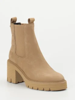 Kennel & Schmenger – Chelsea Boots aus Nubukleder Sandbeige