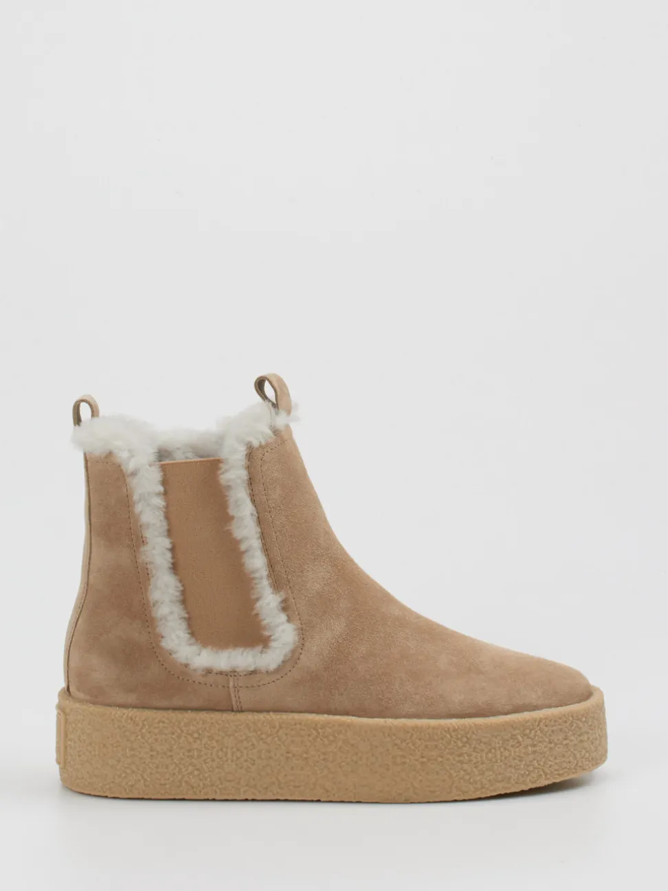 Kennel & Schmenger – Chelsea-Stiefelette aus Veloursleder sand