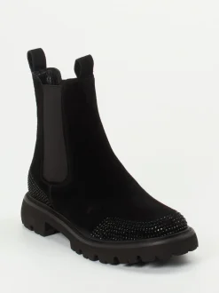 Kennel & Schmenger – Chelsea Boots aus Veloursleder schwarz