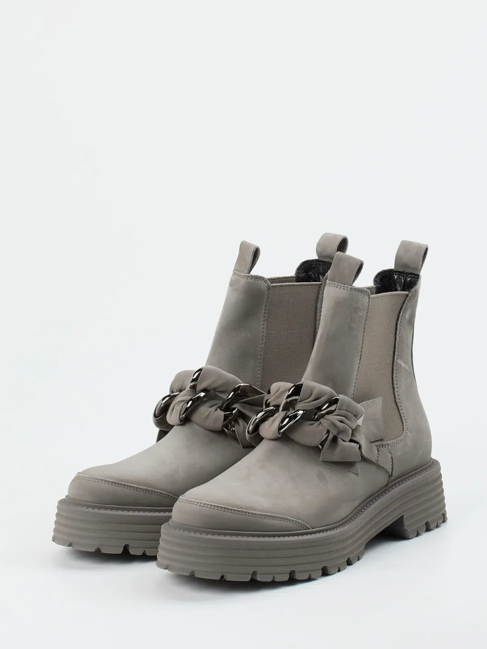 Kennel & Schmenger – Chelsea Boots aus Nubukleder Grau