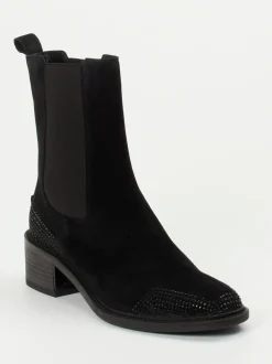 Kennel & Schmenger – Chelsea Boots aus Veloursleder Schwarz