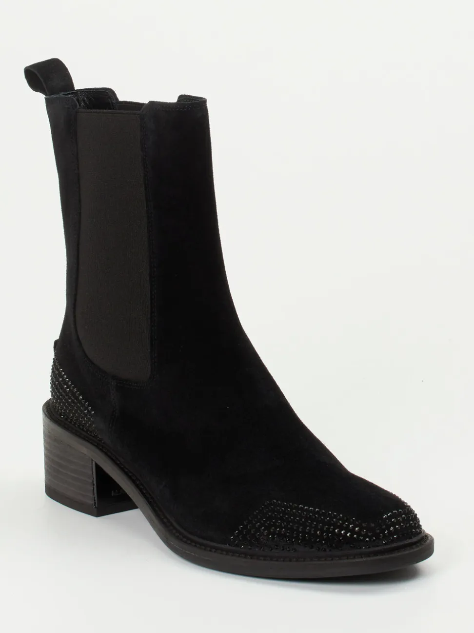 Kennel & Schmenger – Chelsea Boots aus Veloursleder Schwarz