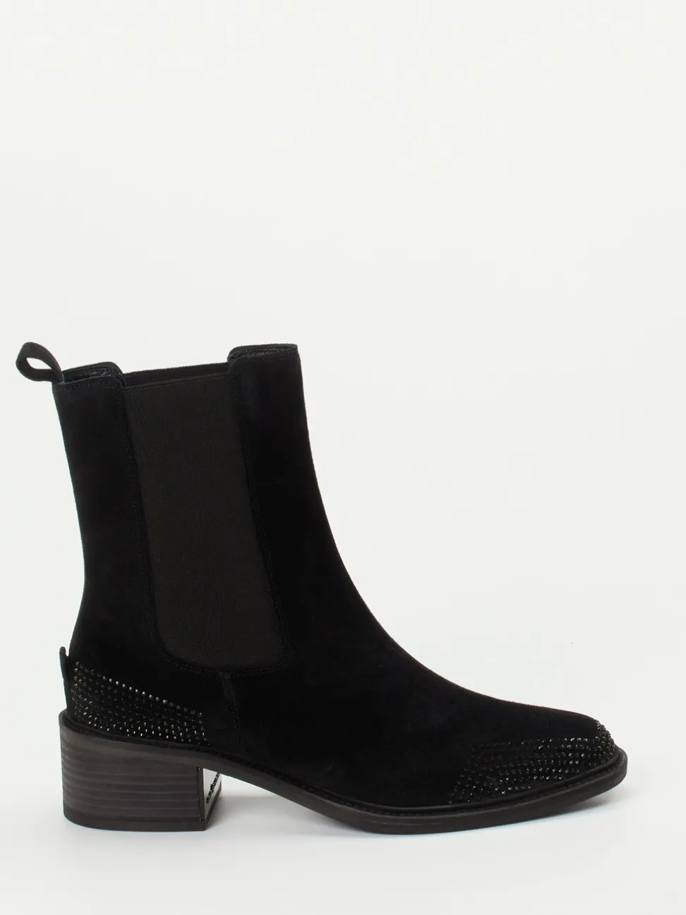 Kennel & Schmenger – Chelsea Boots aus Veloursleder Schwarz