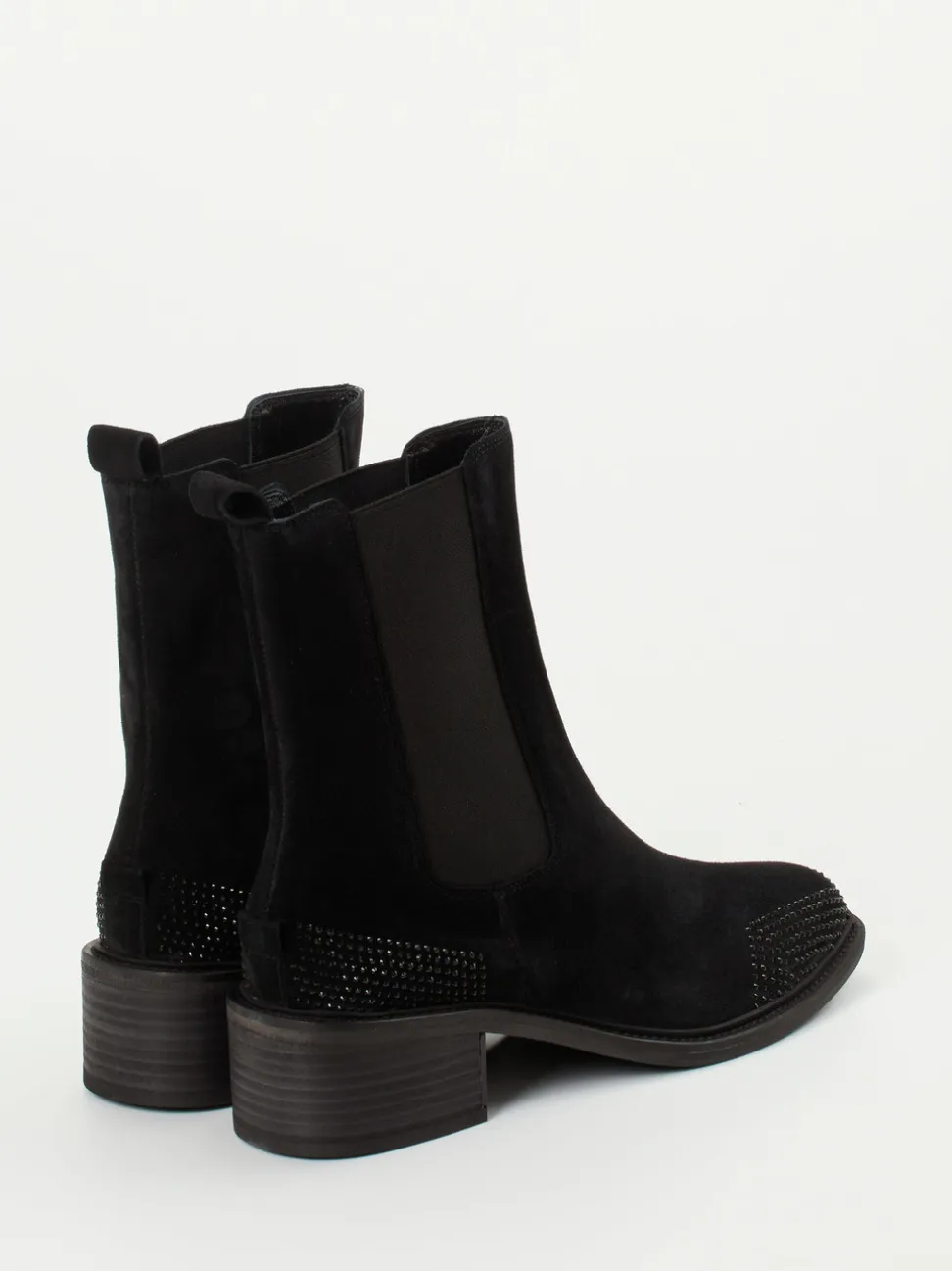 Kennel & Schmenger – Chelsea Boots aus Veloursleder Schwarz