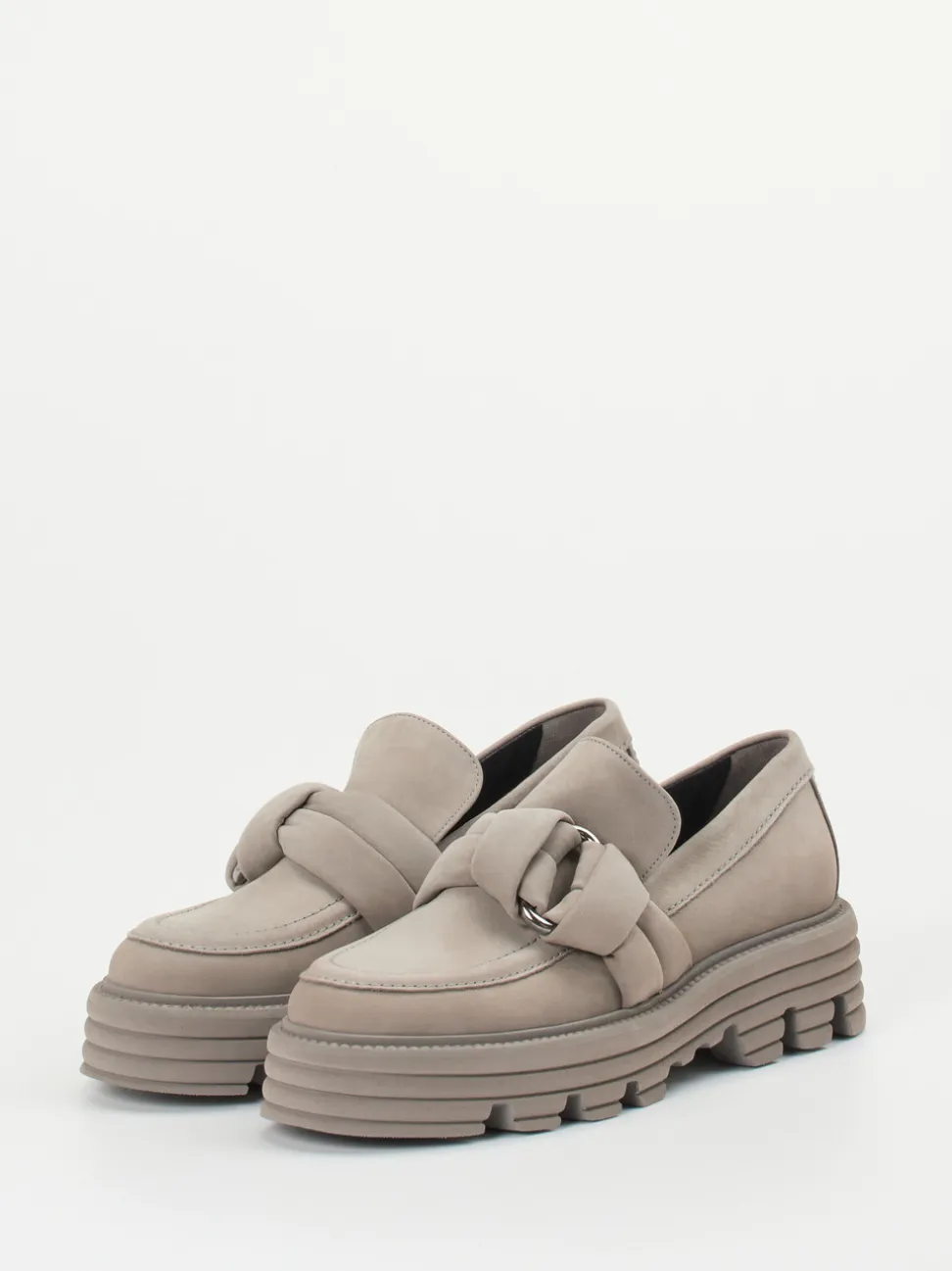 Kennel & Schmenger – Chunky Loafer aus Nubukleder Taupe