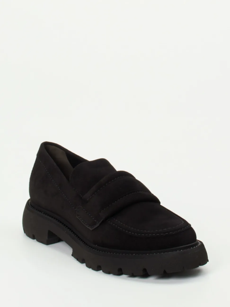 Kennel & Schmenger – Chunky-Loafer aus Veloursleder schwarz