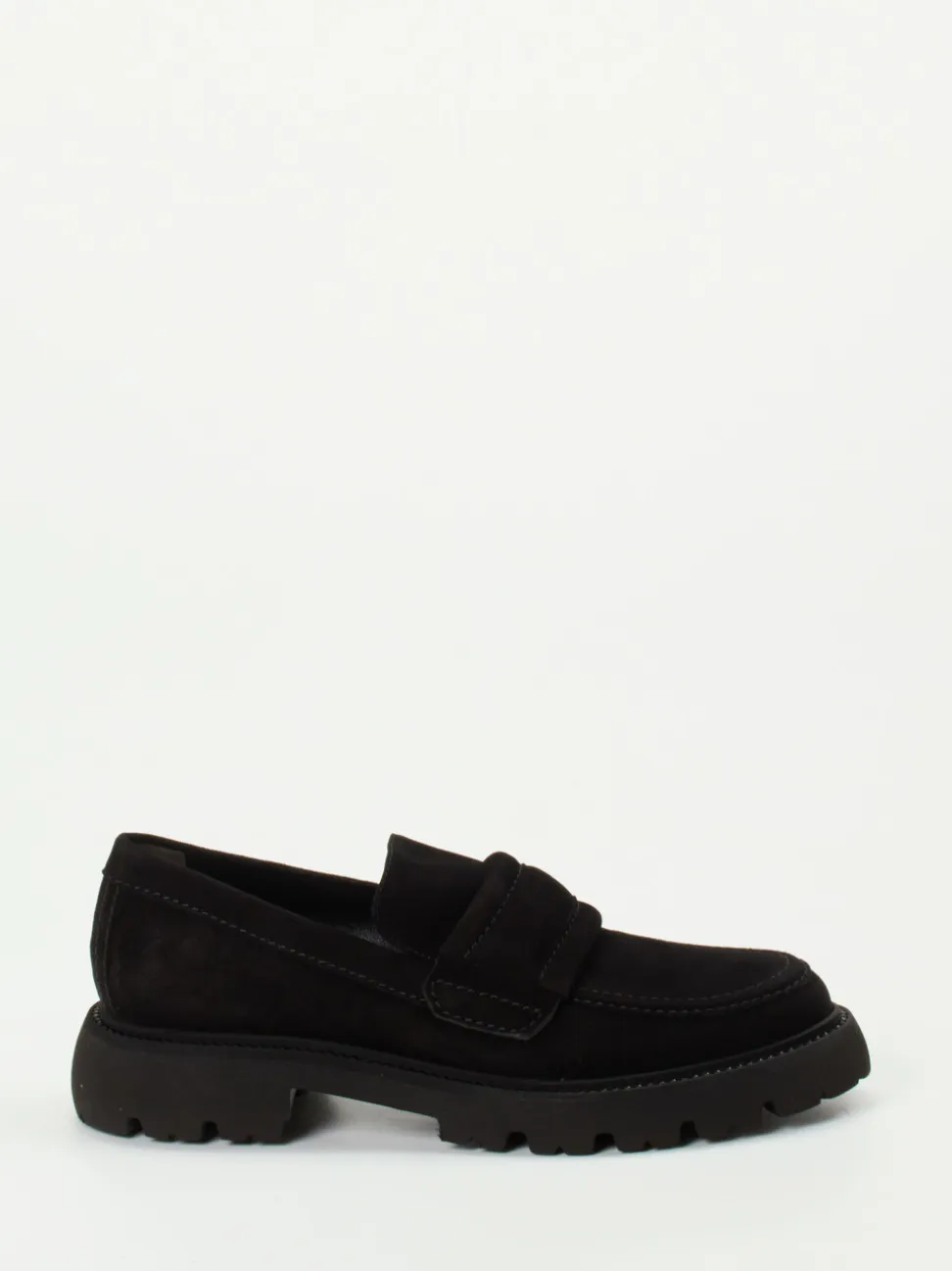 Kennel & Schmenger – Chunky-Loafer aus Veloursleder schwarz