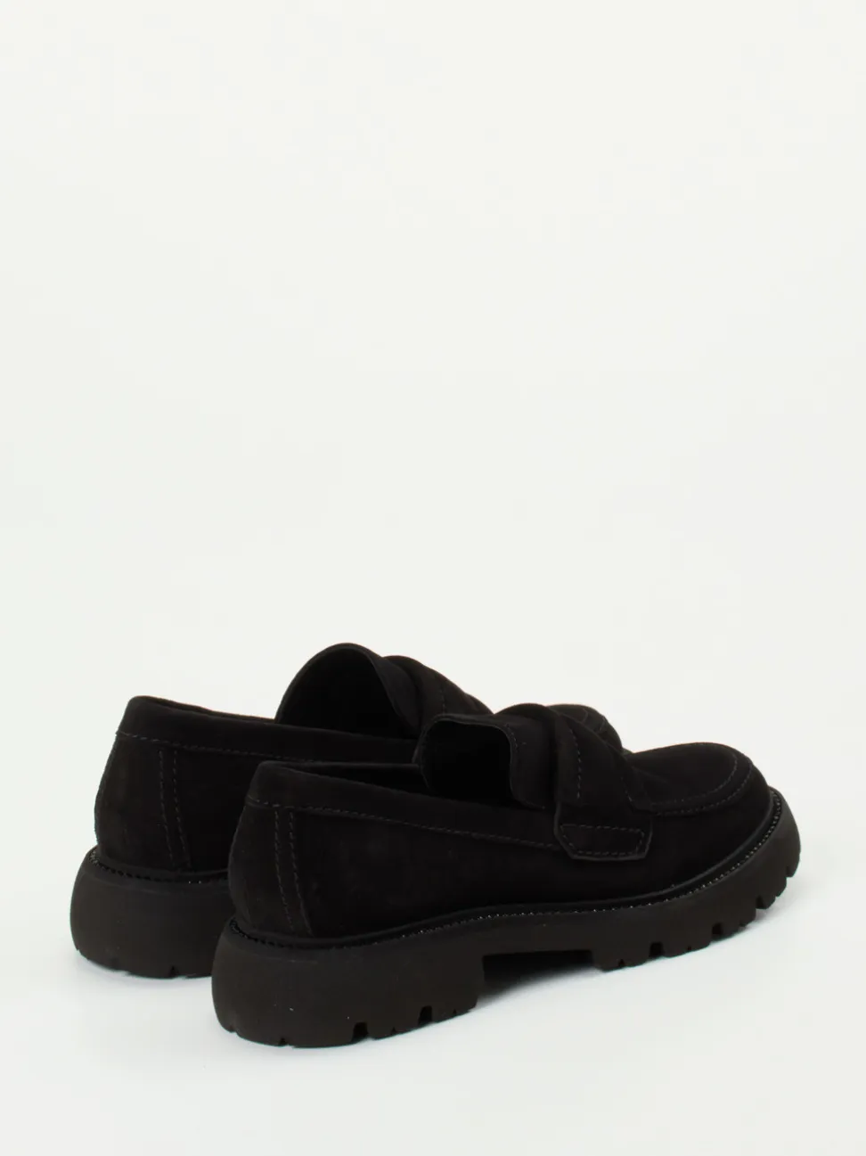 Kennel & Schmenger – Chunky-Loafer aus Veloursleder schwarz