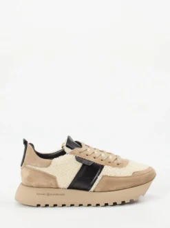 Kennel & Schmenger – Chunky Sneaker aus Veloursleder beige