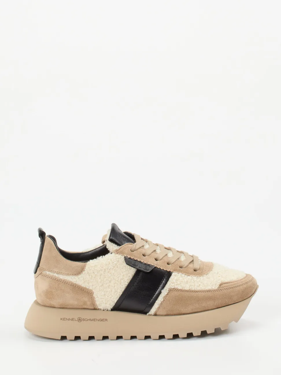 Kennel & Schmenger – Chunky Sneaker aus Veloursleder beige
