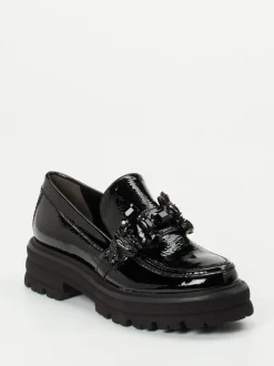 Kennel & Schmenger – Chunky Loafer aus Lackleder Schwarz