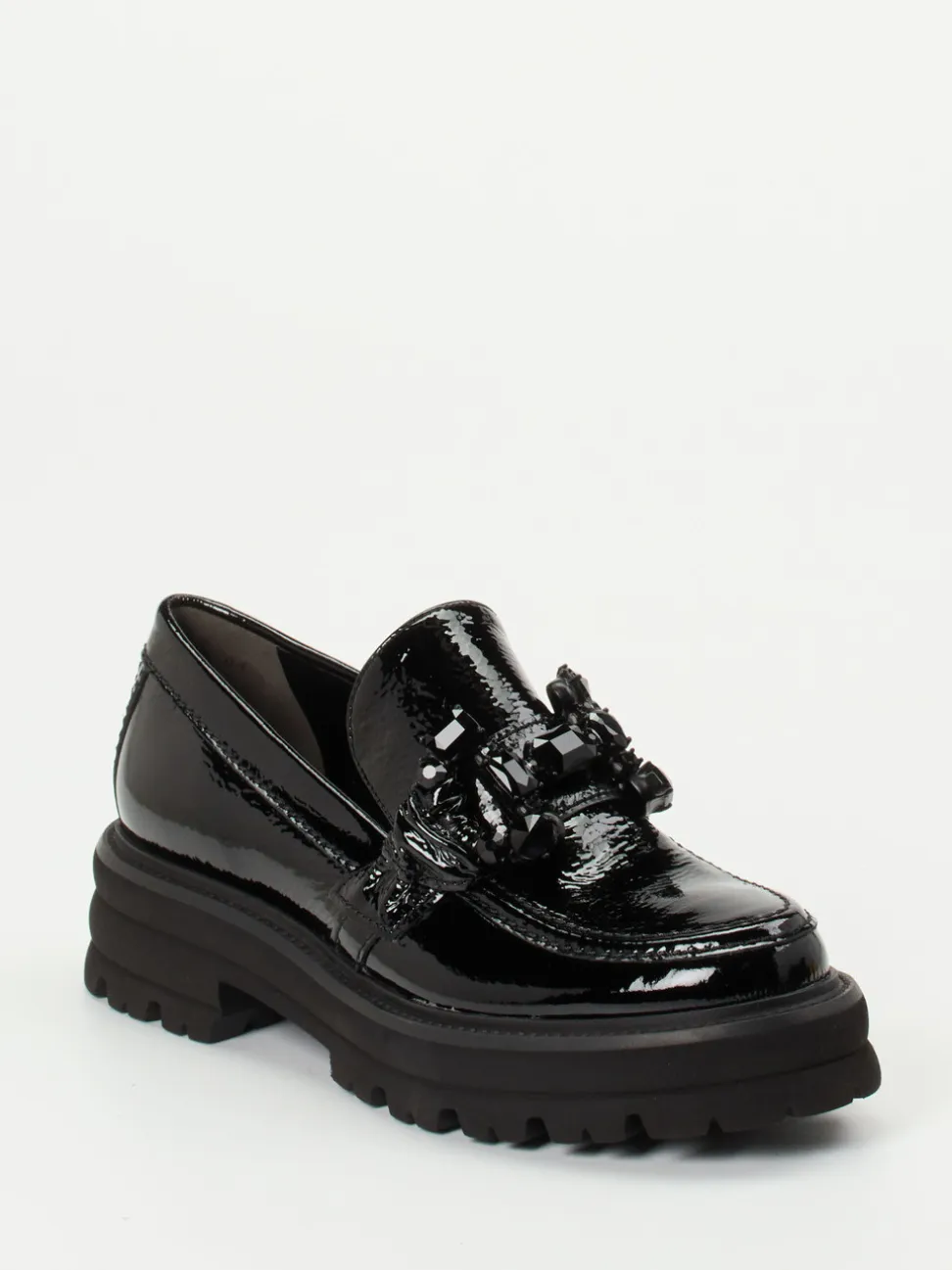 Kennel & Schmenger – Chunky Loafer aus Lackleder Schwarz