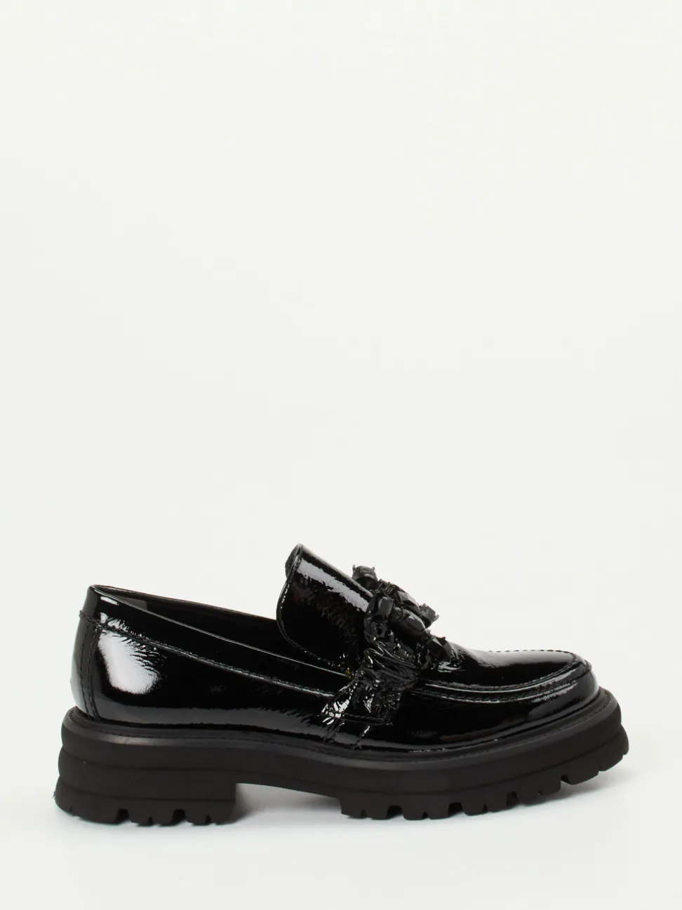 Kennel & Schmenger – Chunky Loafer aus Lackleder Schwarz