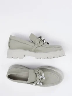 Kennel & Schmenger – Chunky Loafer aus Nubukleder grün