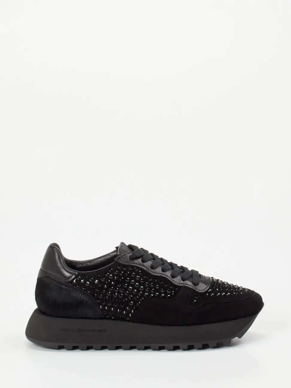 Kennel & Schmenger – Fashion-Sneaker aus Veloursleder schwarz