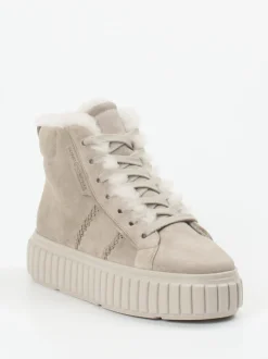 Kennel & Schmenger – High-Top Sneaker aus Veloursleder Grau