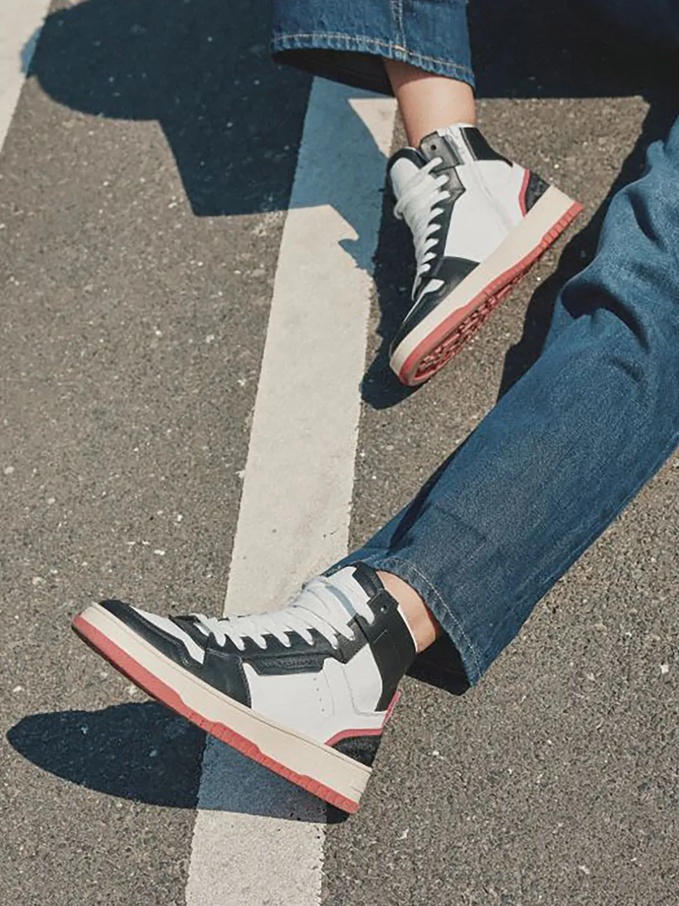Kennel & Schmenger – High-Top Sneaker aus Kalbleder Weiß