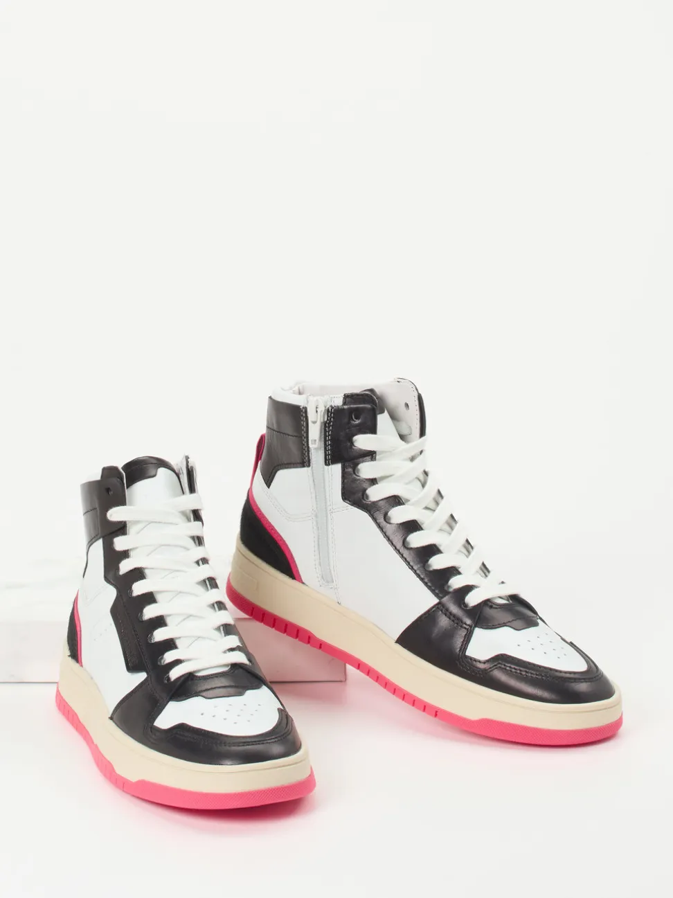 Kennel & Schmenger – High-Top Sneaker aus Kalbleder Weiß