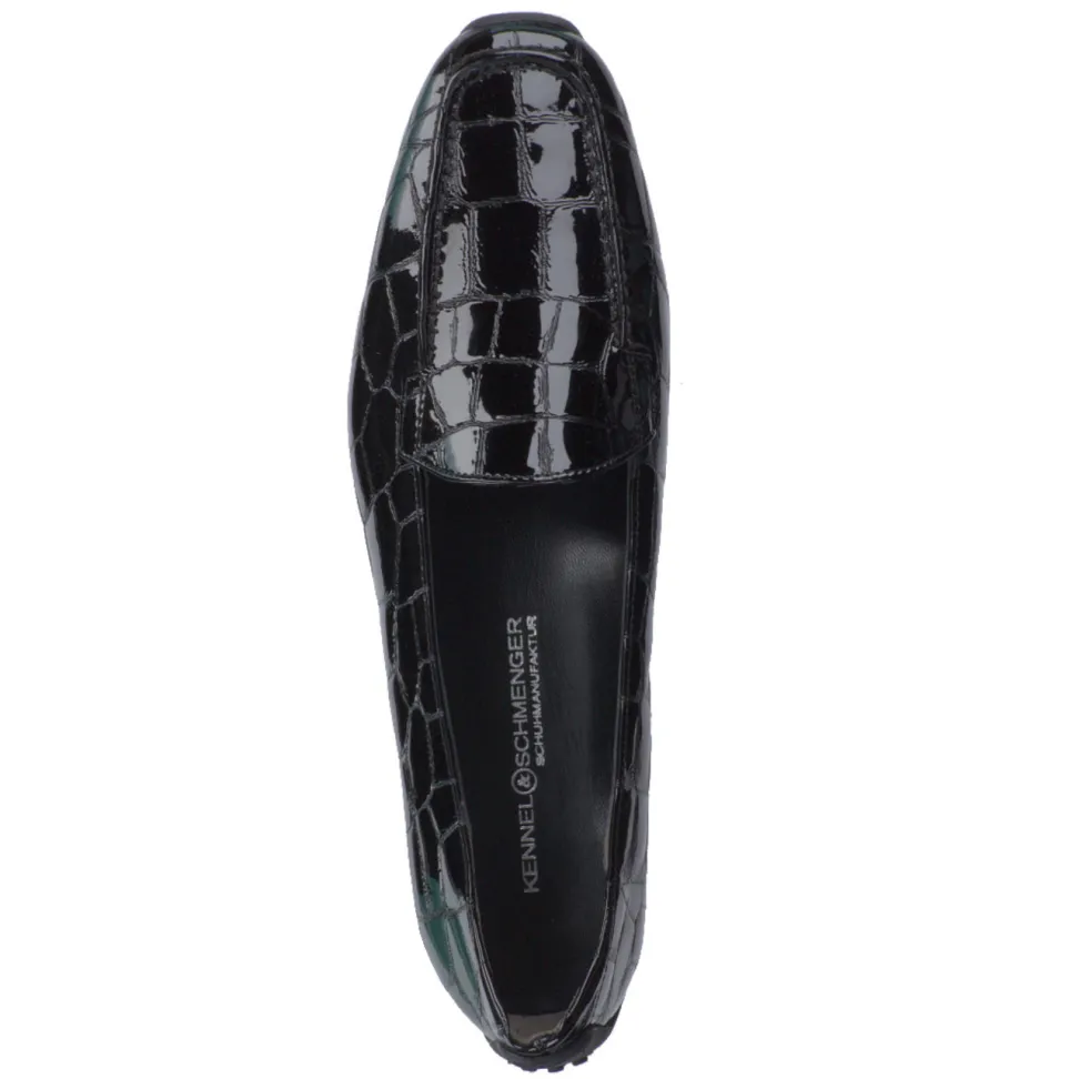 Kennel & Schmenger – Loafer aus Lackleder in Kroko-Optik