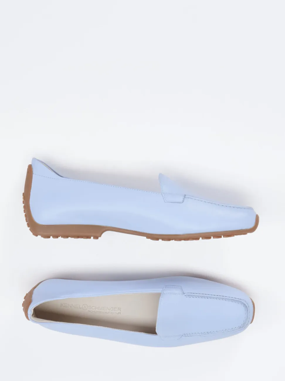 Kennel & Schmenger – Loafer aus Kalbleder hellblau