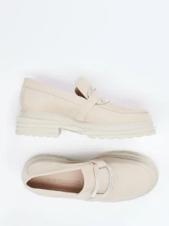 Kennel & Schmenger – Loafer aus Nubukleder cremebeige