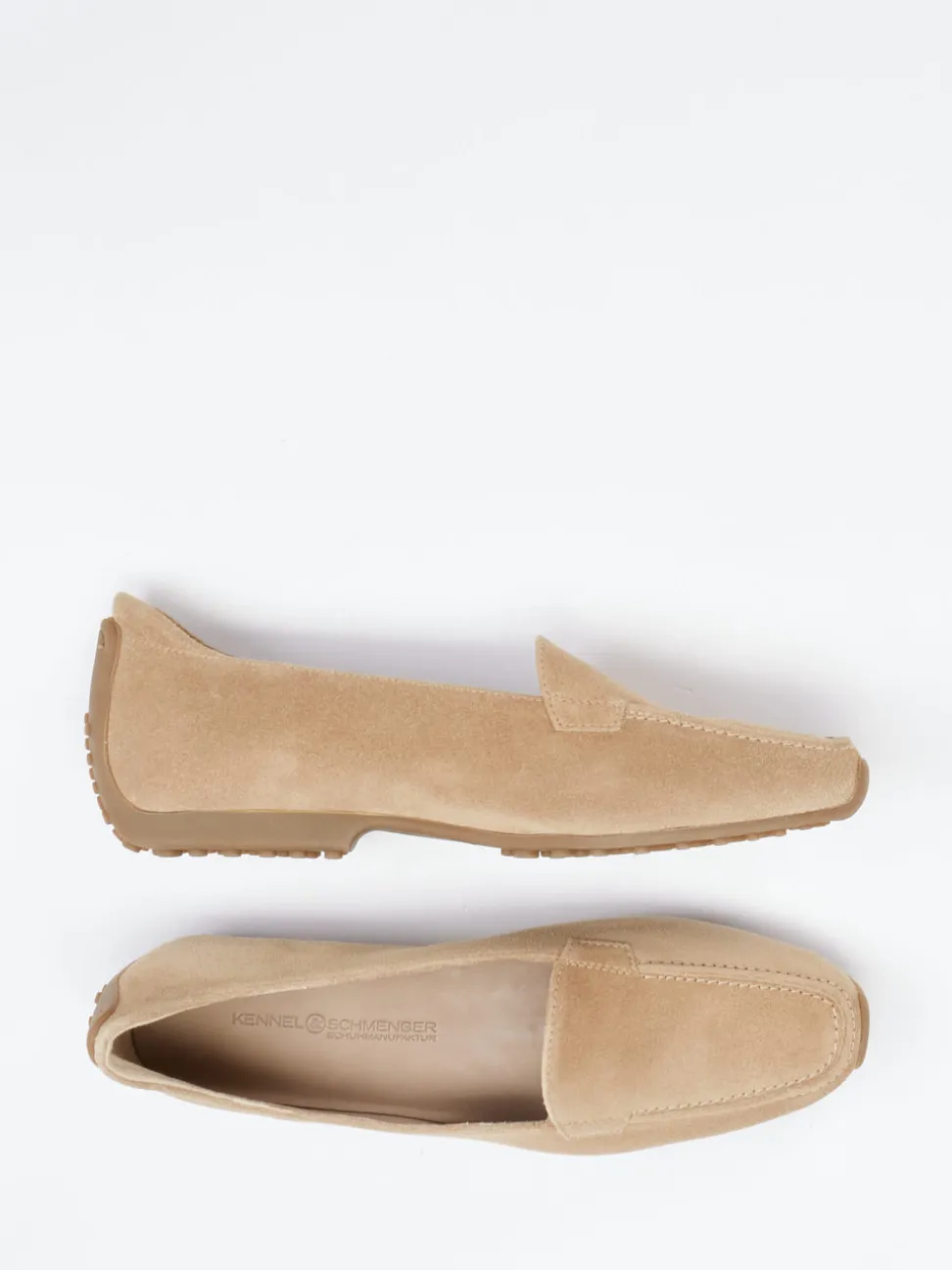 Kennel & Schmenger – Loafer aus Veloursleder beige