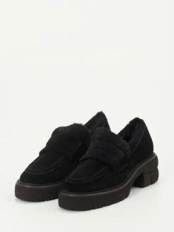 Kennel & Schmenger – Loafer aus Veloursleder Schwarz