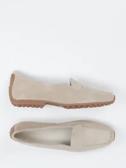 Kennel & Schmenger – Loafer aus Veloursleder beigegrau