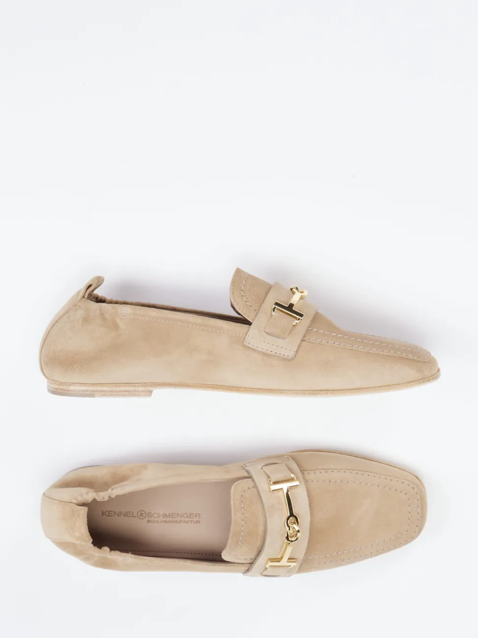 Kennel & Schmenger – Loafer aus Veloursleder beige
