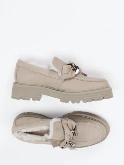 Kennel & Schmenger – Loafer aus Nubukleder beige
