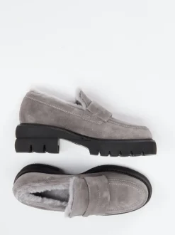 Kennel & Schmenger – Loafer aus Veloursleder grau