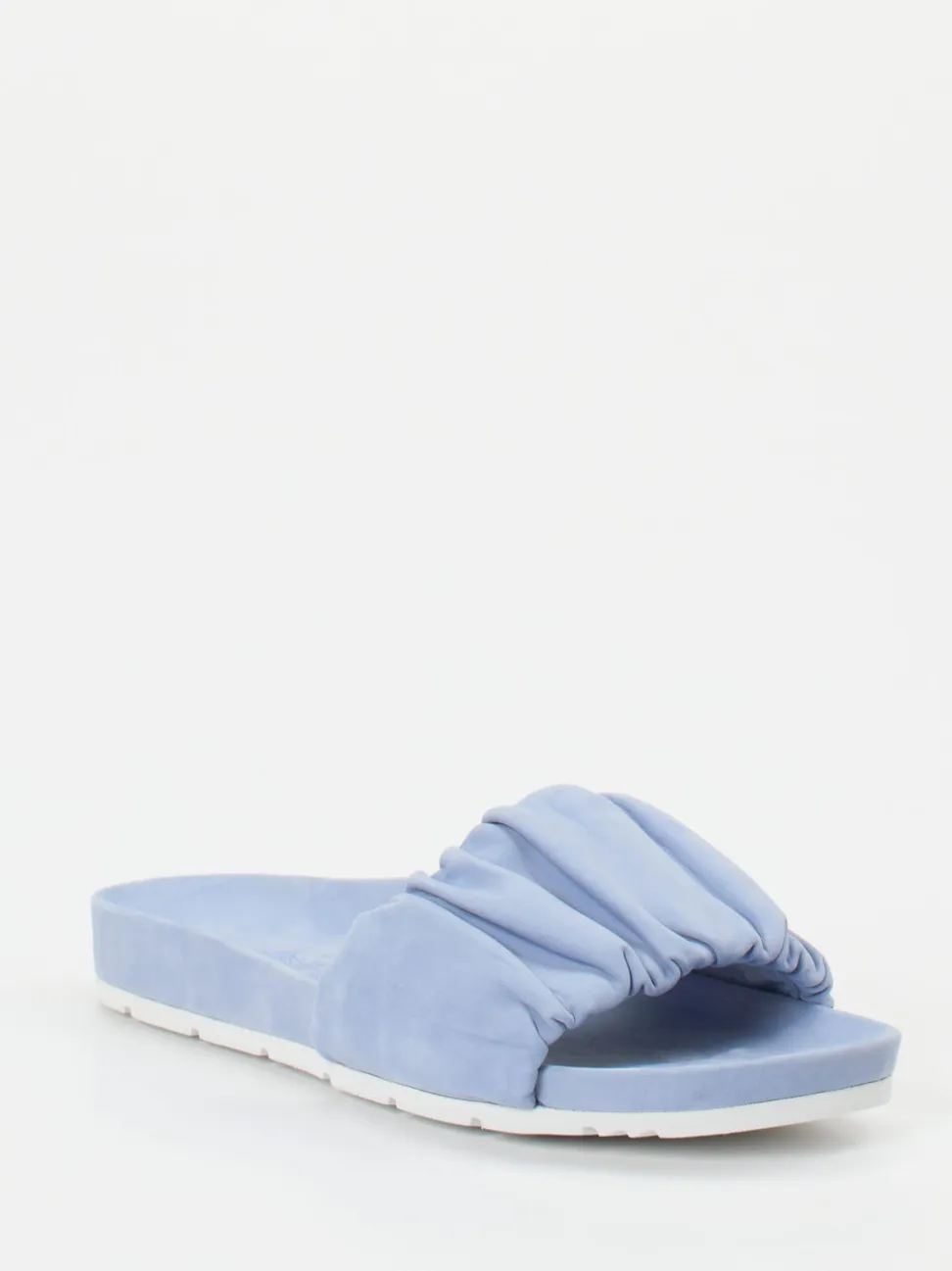Kennel & Schmenger – Pantolette aus Nubukleder Hellblau