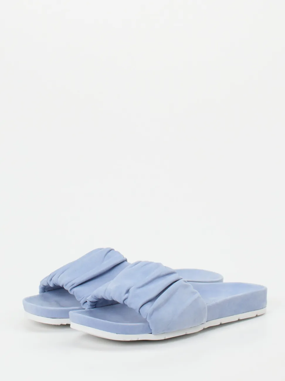 Kennel & Schmenger – Pantolette aus Nubukleder Hellblau