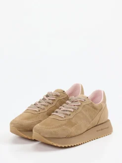Kennel & Schmenger – Plateau-Sneaker aus Veloursleder Beige