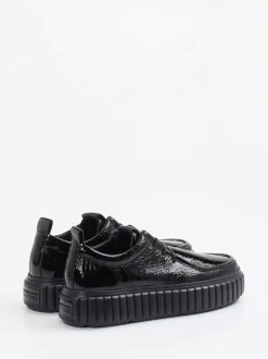 Kennel & Schmenger – Plateau-Schnürschuh aus Lackleder Schwarz