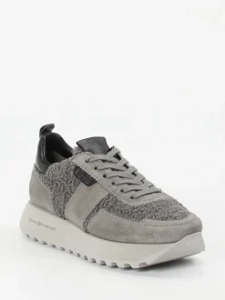 Kennel & Schmenger – Plateau-Sneaker aus Veloursleder grau