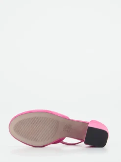 Kennel & Schmenger – Plateau-Pumps aus Veloursleder Pink