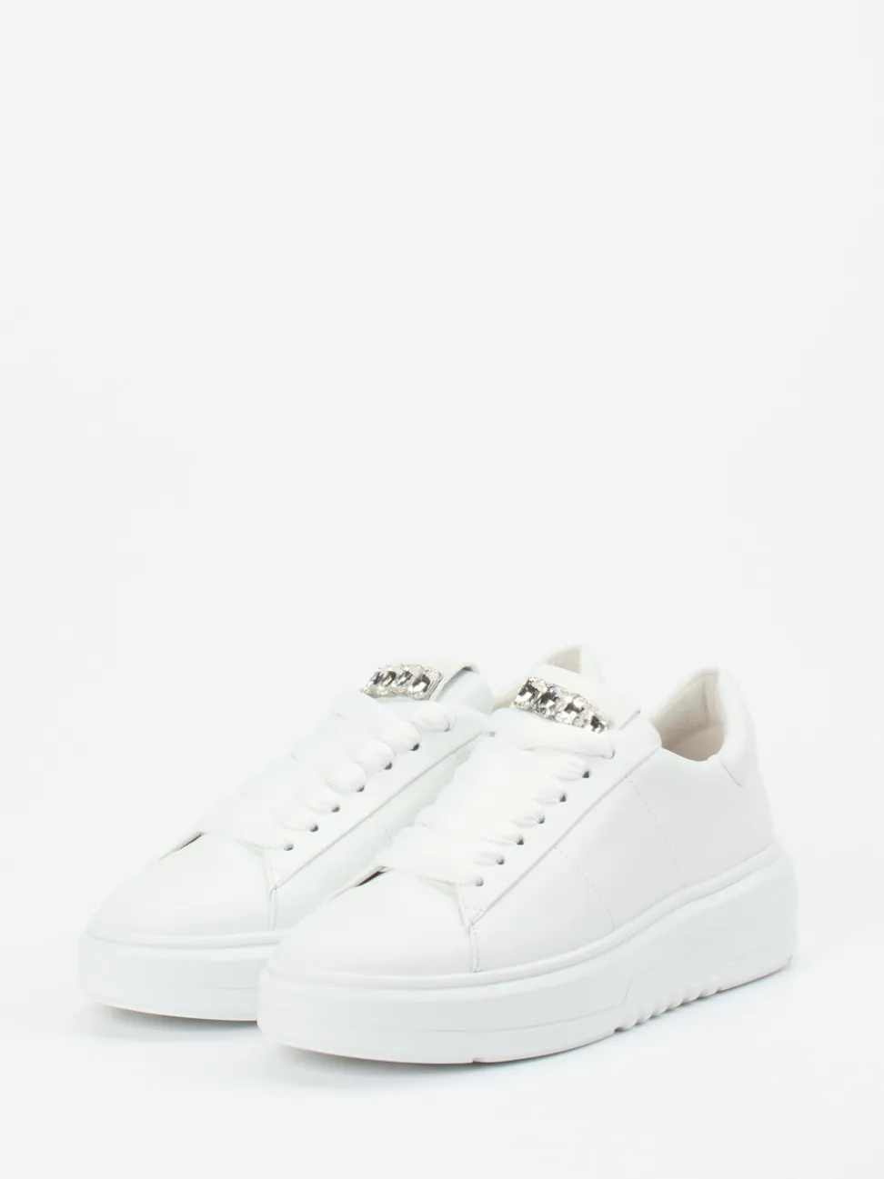 Kennel & Schmenger – Plateau-Sneaker aus Kalbleder weiß