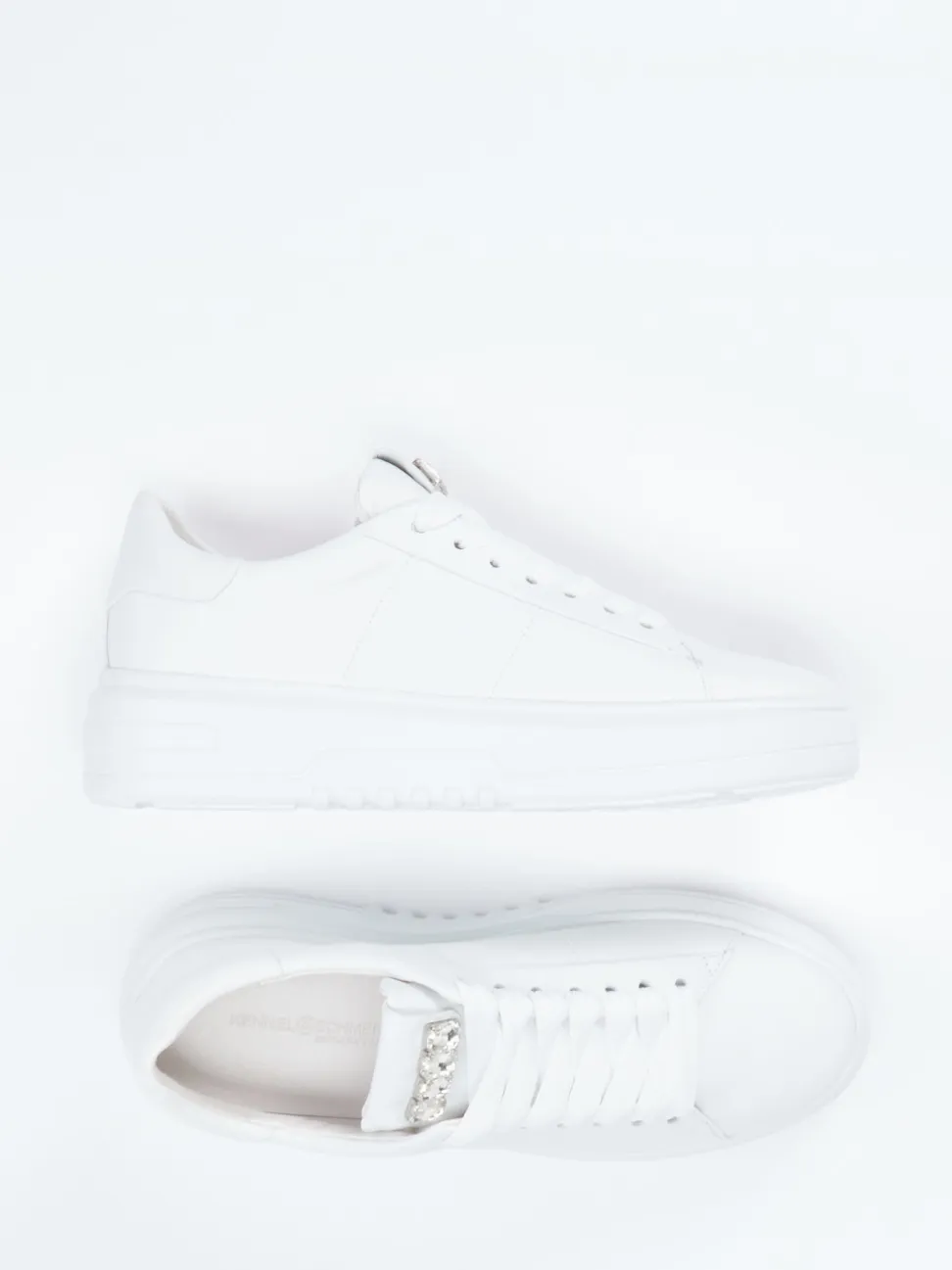 Kennel & Schmenger – Plateau-Sneaker aus Kalbleder weiß